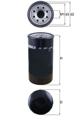 FILTRU ULEI - MAHLE