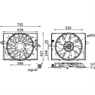 ELECTROVENTILATOR RADIATOR MAHLE BEHR