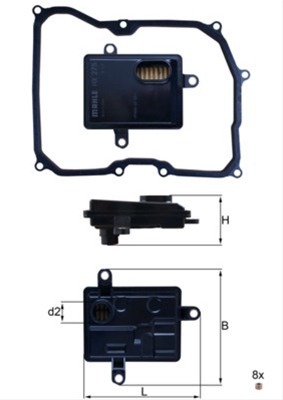 FILTRU ULEI HIDRAULIC, TRANSMISIE - MAHLE