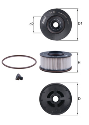 FILTRU COMBUSTIBIL - MAHLE