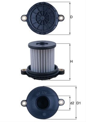 Imagine pentru produsul „FILTRU HIDRAULIC CUTIE VITEZE - MAHLE"