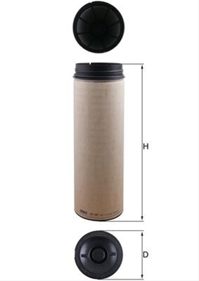 Imagine pentru produsul „FILTRU AER SECUNDAR- MAHLE"