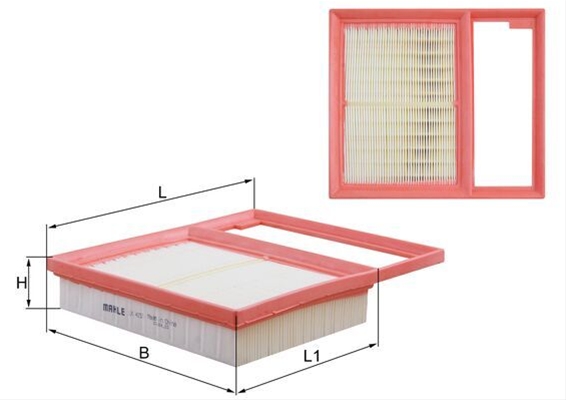 Imagine pentru produsul „FILTRU AER - MAHLE"