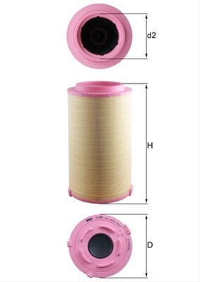 Imagine pentru produsul „FILTRU AER - MAHLE"