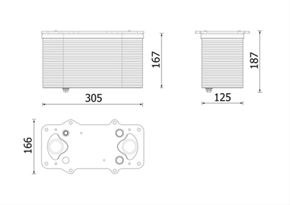 INTERCOOLER BEHR MAHLE
