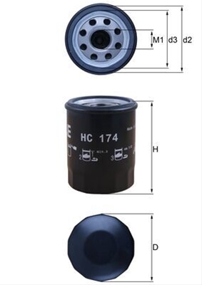 FILTRU ULEI HIDRAULIC - MAHLE