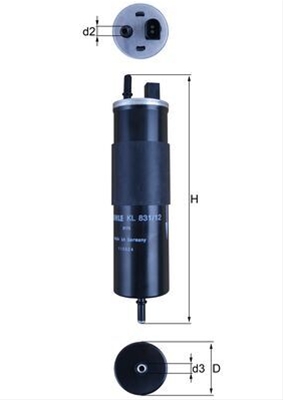 FILTRU COMBUSTIBIL - MAHLE