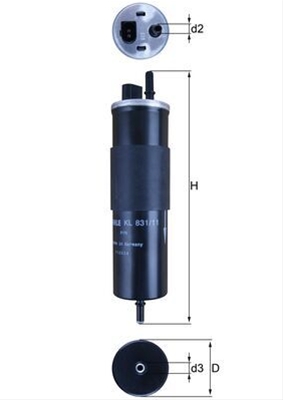 FILTRU COMBUSTIBIL - MAHLE