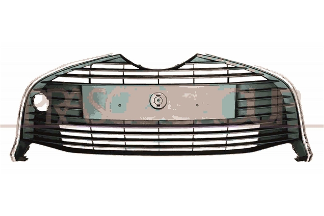 BUMPER GRILLE CENTREBLACKWITH CHROME FRAME TOYOTA  YARIS  MOD. 07/14  12/16