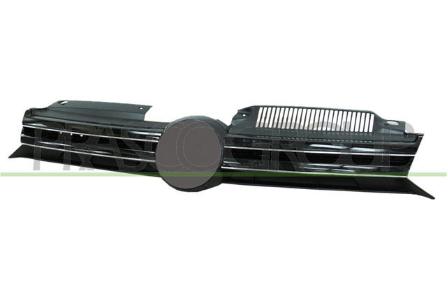 GRILA NEAGRA RADIATOR, DESCHISA + ORNAMENT CROM  GOLF6 (NU GTD/GTI)  2008>>2010