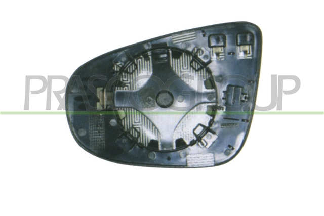 RIGHT MIRROR GLASS BASECONVEXHEATEDCHROME VOLKSWAGEN  GOLF VI  09/08  09/12