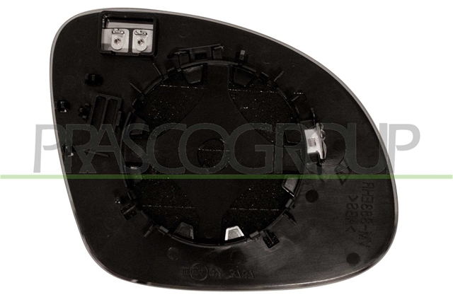 LEFT MIRROR GLASS BASEASPHERICALHEATEDCHROME SKODA  YETI (5L)  01/10  08/13