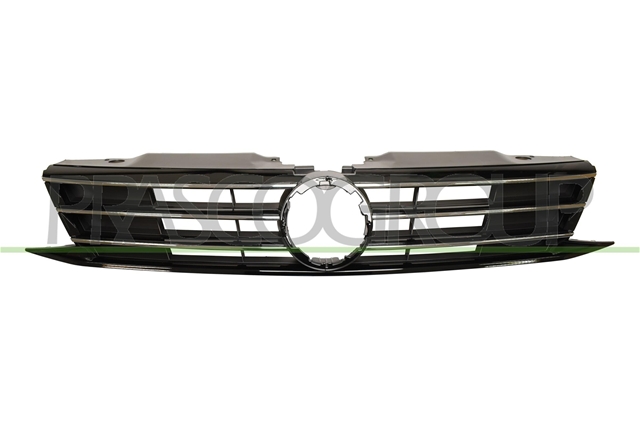 RADIATOR GRILLEGLOSSY BLACKWITH CHROME MOLDING VW  JETTA  MOD. 07/14