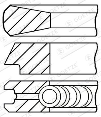 Imagine pentru produsul „SET SEGMENTI PISTON -GOETZE"