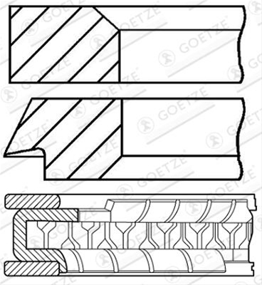 Imagine pentru produsul „SET SEGMENTI PISTON-- GOETZE"