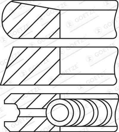 SET SEGMENTI PISTON-- GOETZE