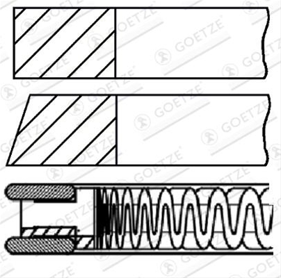 Imagine pentru produsul „SET SEGMENTI PISTON-- GOETZE"