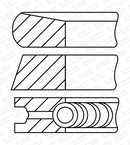Imagine pentru produsul „SET SEGMENTI PISTON-- GOETZE"