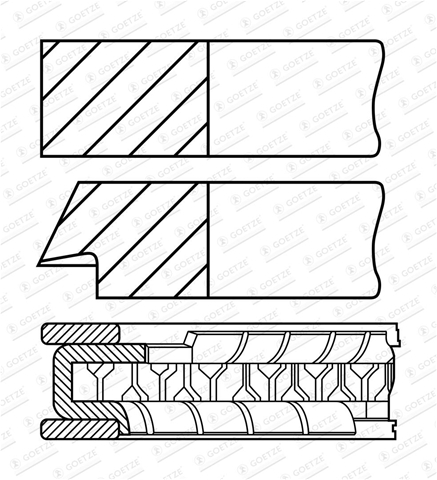 Imagine pentru produsul „SET SEGMENTI PISTON-- GOETZE"
