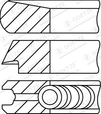 Imagine pentru produsul „SET SEGMENTI PISTON - GOETZE"