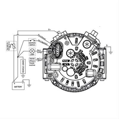 ALTERNATOR 24V 190 AMP SCANIA NORMAL FULIE