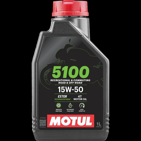 Imagine pentru produsul „ULEI MOTO 4T 5100 15W50 - 1L"