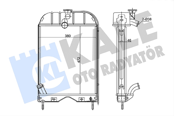 Imagine pentru produsul „RADIATOR MOTOR AGR KALE"
