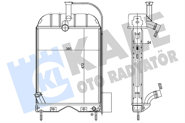 Imagine pentru produsul „RADIATOR MOTOR AGR KALE"