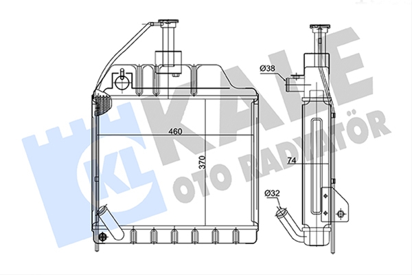 Imagine pentru produsul „RADIATOR MOTOR AGR KALE"