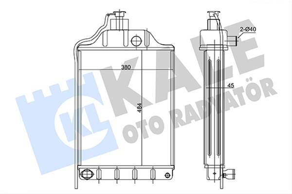 Imagine pentru produsul „RADIATOR MOTOR AGR KALE"