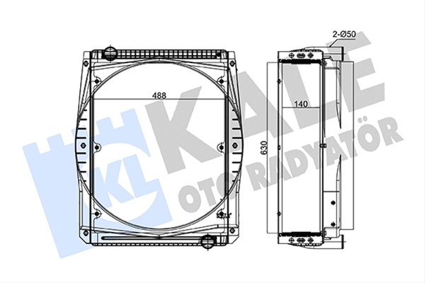 Imagine pentru produsul „RADIATOR MOTOR AGR KALE"