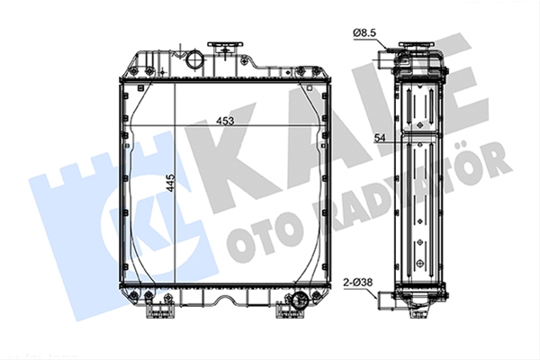 Imagine pentru produsul „RADIATOR MOTOR AGR KALE"