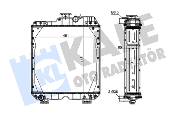 Imagine pentru produsul „RADIATOR MOTOR AGR KALE"