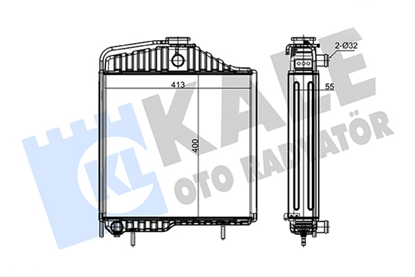 Imagine pentru produsul „RADIATOR MOTOR AGR KALE"