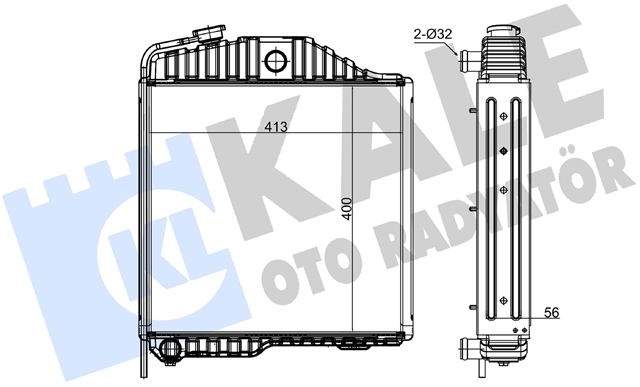 Imagine pentru produsul „RADIATOR MOTOR AGR KALE"
