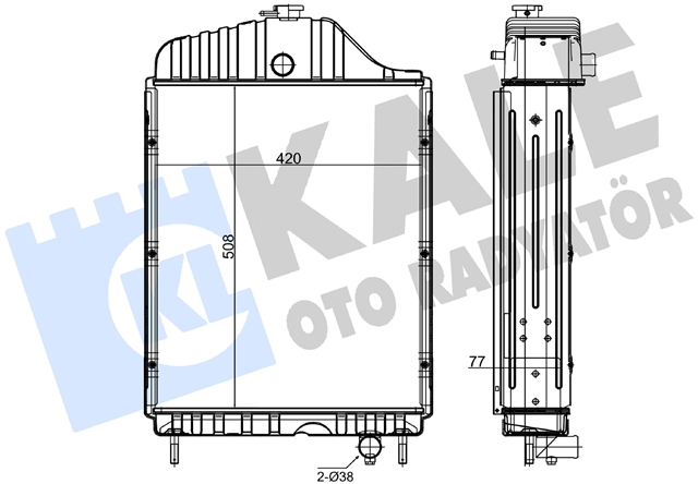 Imagine pentru produsul „RADIATOR MOTOR AGR KALE"