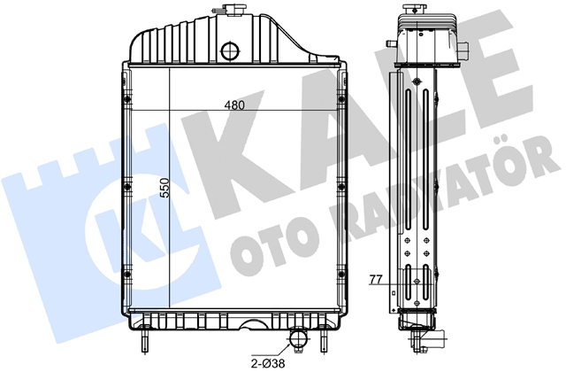 Imagine pentru produsul „RADIATOR MOTOR AGR KALE"