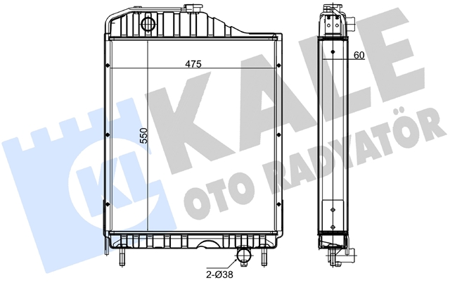 Imagine pentru produsul „RADIATOR MOTOR AGR KALE"