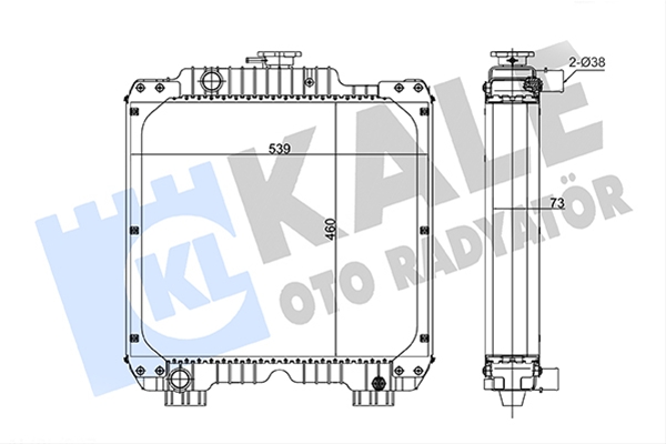Imagine pentru produsul „RADIATOR MOTOR AGR KALE"