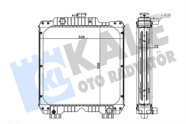 Imagine pentru produsul „RADIATOR MOTOR AGR KALE"