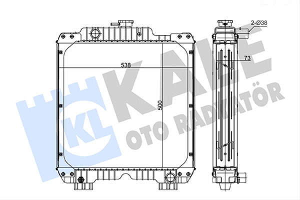 Imagine pentru produsul „RADIATOR MOTOR AGR KALE"