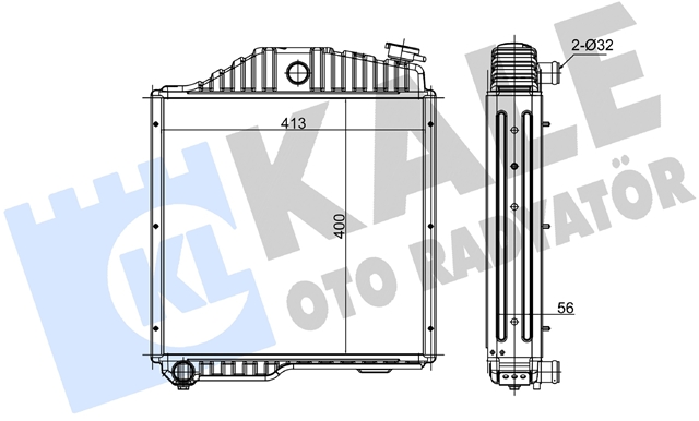 Imagine pentru produsul „RADIATOR MOTOR AGR KALE"