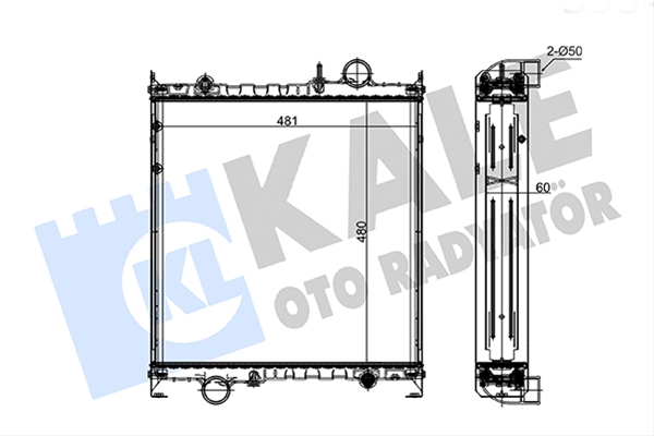 Imagine pentru produsul „RADIATOR MOTOR AGR KALE"