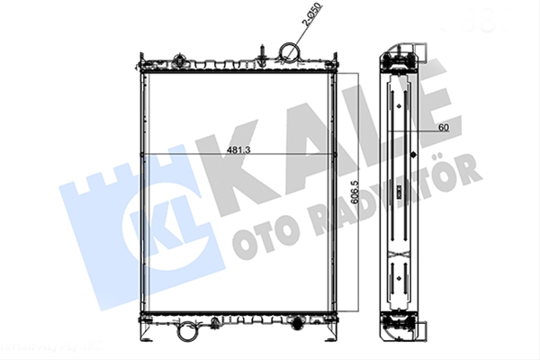 Imagine pentru produsul „RADIATOR MOTOR AGR KALE"
