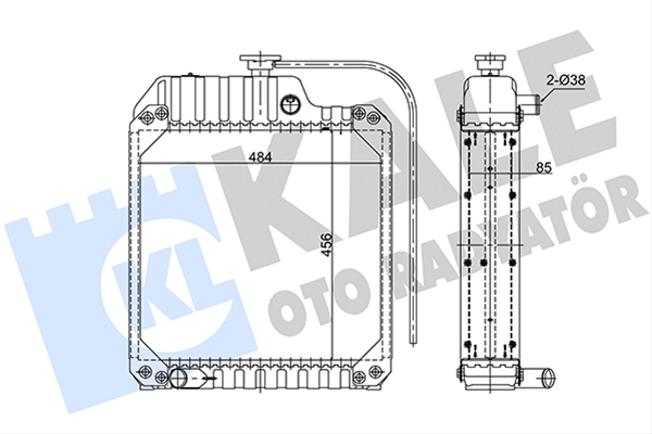 Imagine pentru produsul „RADIATOR MOTOR AGR KALE"