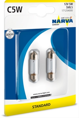 Imagine pentru produsul „BLISTER 2 BECURI SOFIT 12V5W TIP C5W"