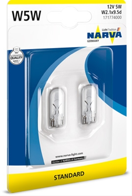 Imagine pentru produsul „BLISTER 2 BECURI 12V5W TIP W5W"