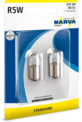 Imagine pentru produsul „BLISTER 2 BECURI 24V5W TIP R5W"