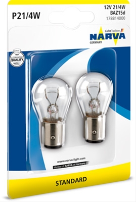 Imagine pentru produsul „BLISTER 2 BECURI 12V21/4W TIP P21/4W"