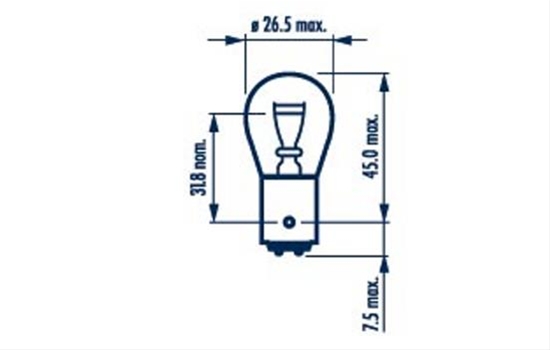 BLISTER 2 BECURI 12V21/5W TIP P21/5W